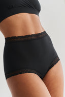 Flora high waist brief - Black