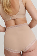 Flora high waist brief - Rose