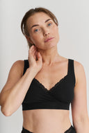 Flora wrap bra - Black