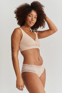 Flora wrap bra - Rose