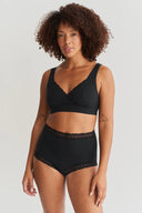 Flora wrap bra - Black