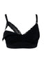 Valeria nursing bra in colour black opened on one side