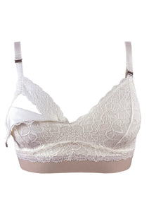 Valeria nursing bra in colour ivory with one opened side
