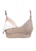 Load image into Gallery viewer, Valeria nursing bra in colour rose opened on one side

