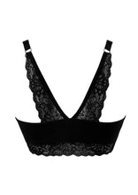Load image into Gallery viewer, Back of Vienna nursing bra in colour black
